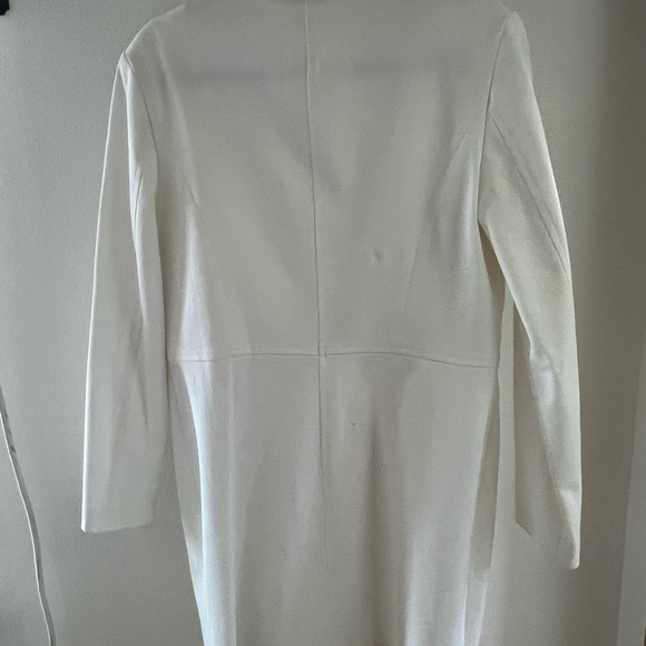 Nordstrom Cream Single-Breasted Spring Coat - Picture 4 of 6